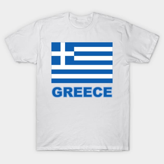 The Pride of Greece - Greek Flag Design T-Shirt by Naves